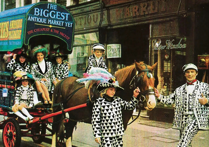Pearly kings and queens 50 years ago All photos Alfies Antiques market